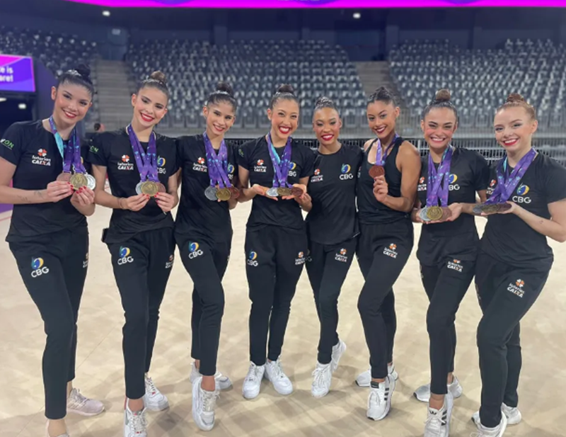Brasil faz história na ginástica rítmica: 4 medalhas na etapa mundial